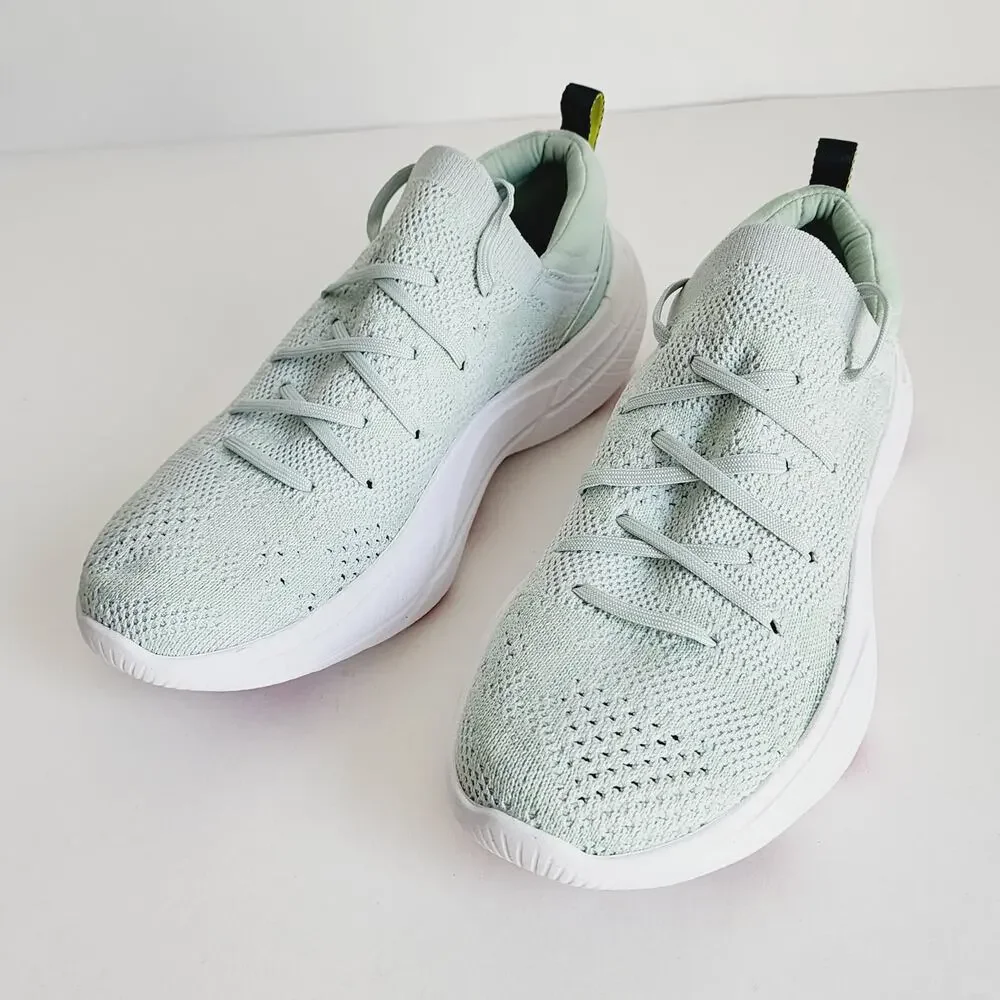 Sorel Explorer Blitz Stride Lace Up Mint Green Sneakers Bolt Print Size 6